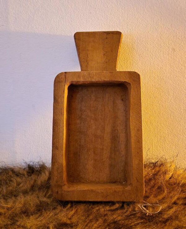 Klein Houten Bakje met Handvat – Perfect voor Amberblokjes en Decoratie - Afbeelding 4