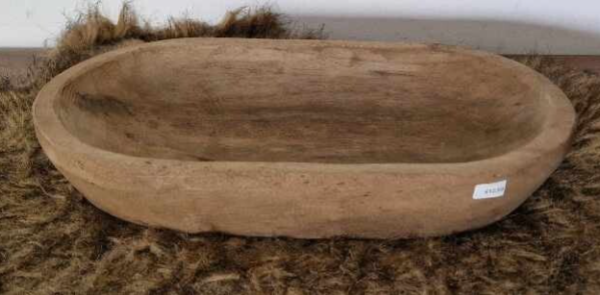Ovale schaal hout - Afbeelding 2