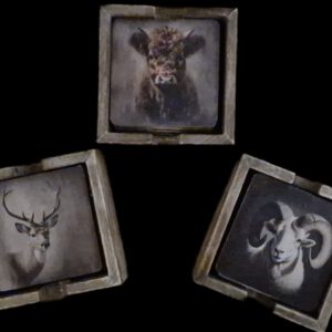 bakje onderzetters hout afbeelding 3 assortie